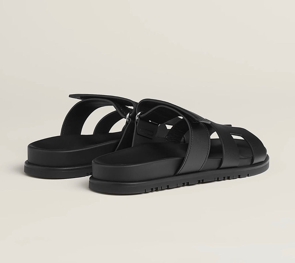 Hermès Sandalias Chypre Negras