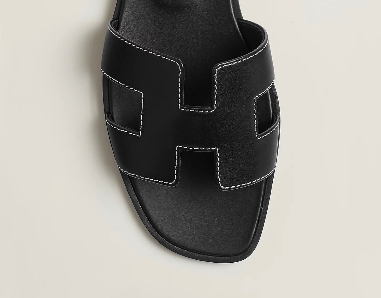 Hermès Sandalias Oran Noir
