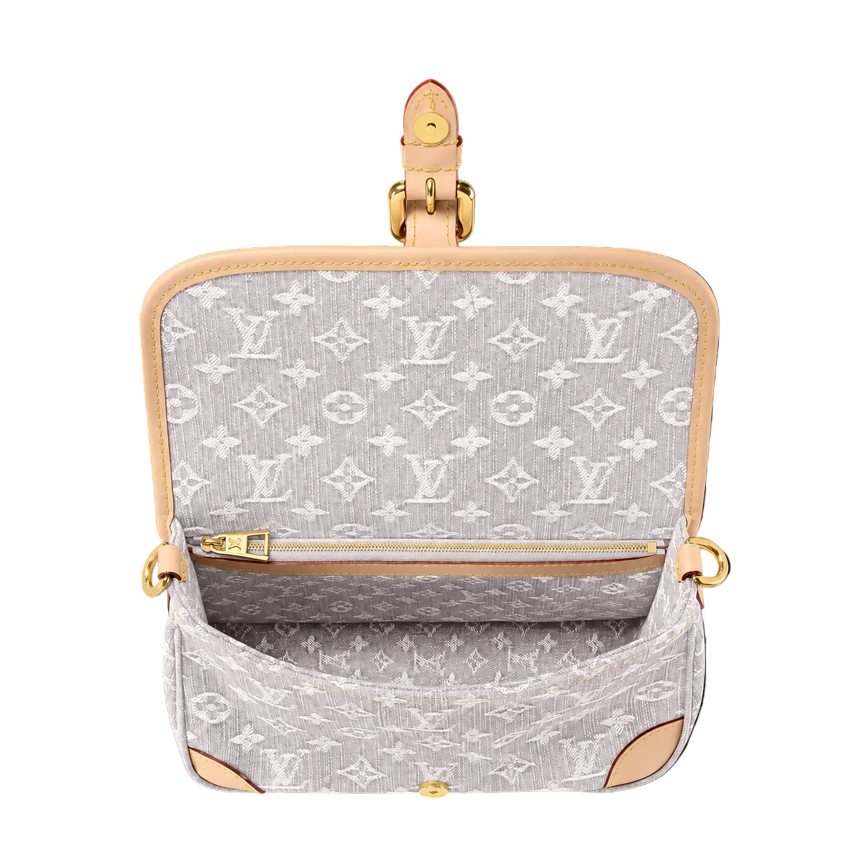 LV Bolsa Diane Denim Gris