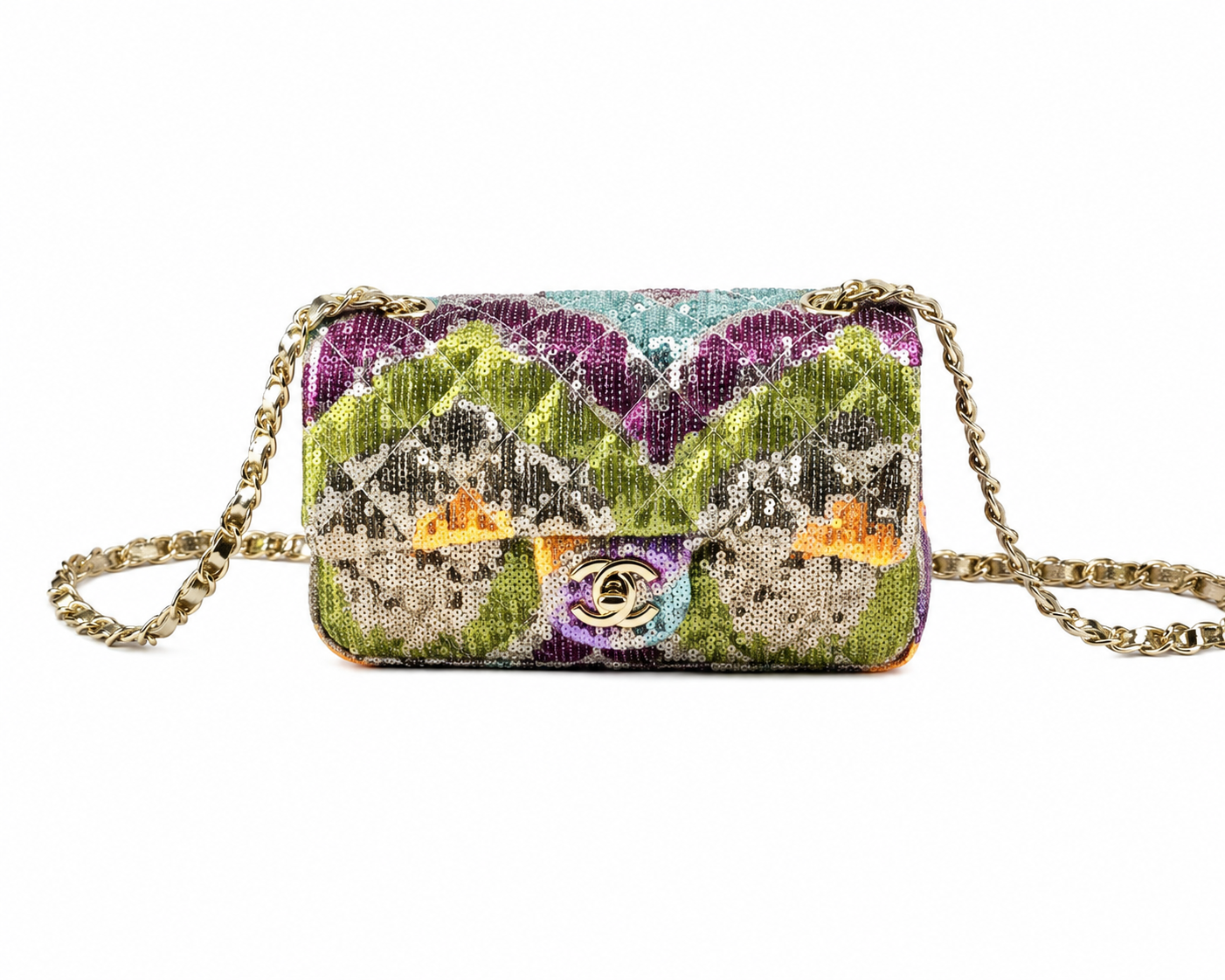 Chanel Mini Flap Edicion lentejuelas