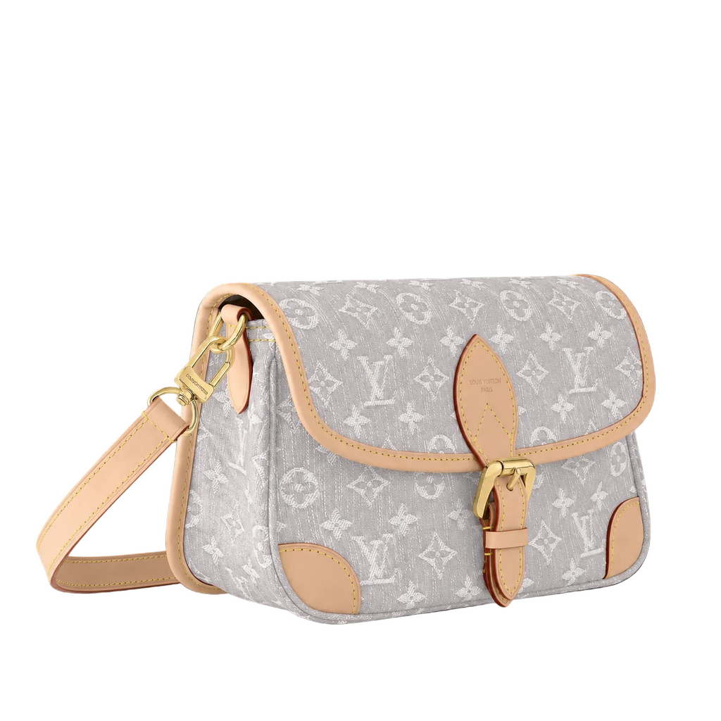 LV Bolsa Diane Denim Gris