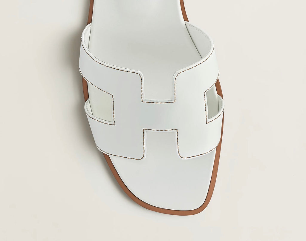 Hermès Sandalias Oran Blancas