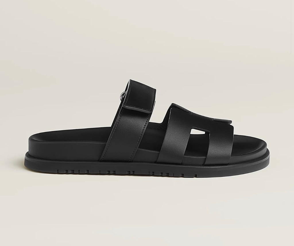 Hermès Sandalias Chypre Negras
