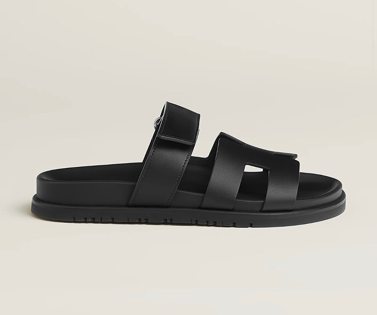 Hermès Sandalias Chypre Negras