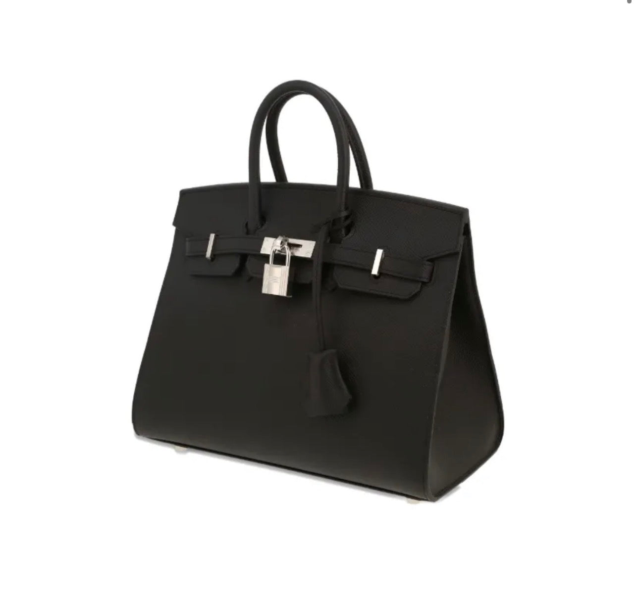 Hermès bolsa de mano Birkin 25 Negra