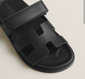Hermès Sandalias Chypre Negras