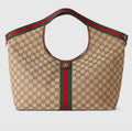Bolsa tote grande Gucci Giglio Beige