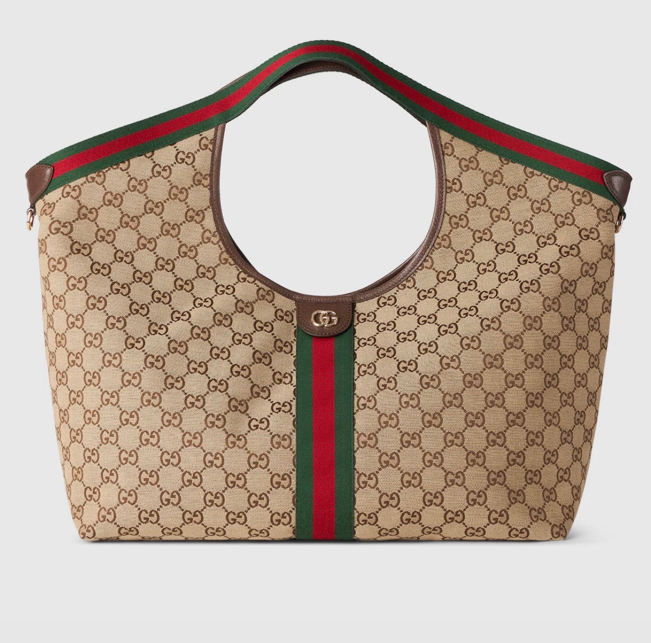 Bolsa tote grande Gucci Giglio Beige