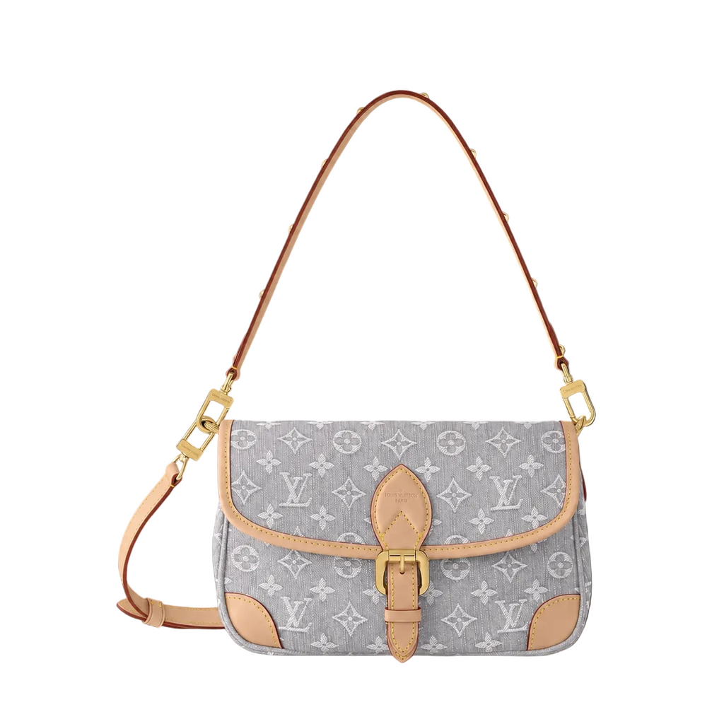LV Bolsa Diane Denim Gris