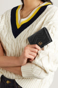Gucci GG Marmont quilted leather wallet Negro