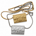 Chanel Mini Vert Dorada y Plateada