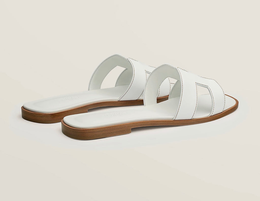 Hermès Sandalias Oran Blancas