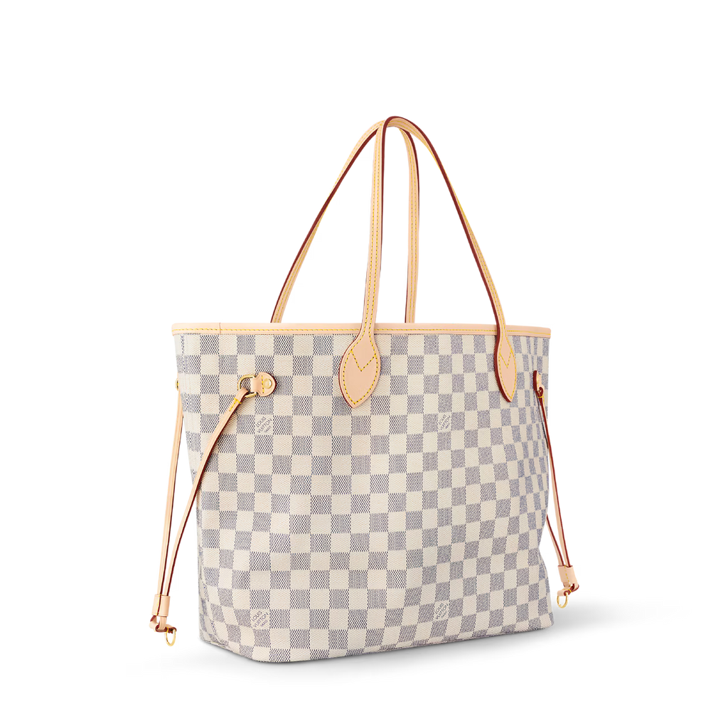 LV Bolsa Neverfull Damier Azur Canvas
