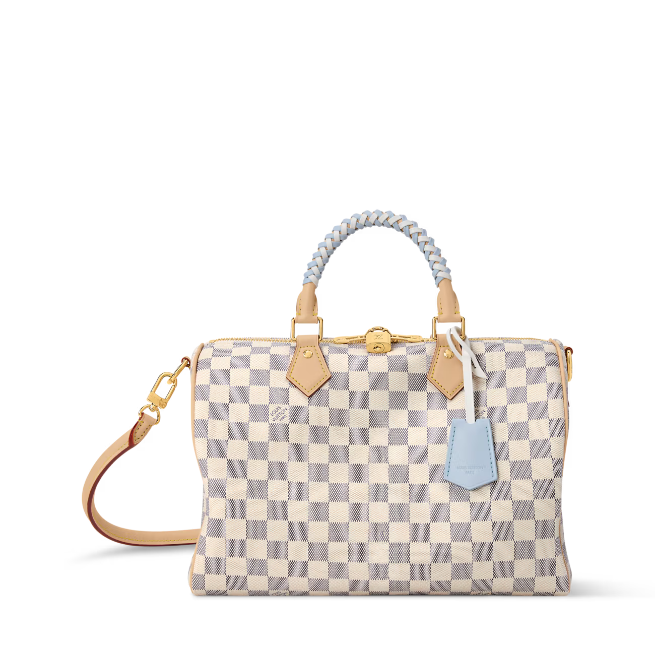 LV Bolsa Speedy 30 Damier Azur Canvas