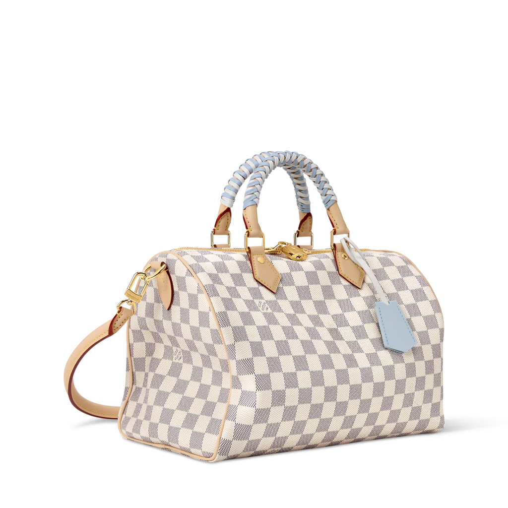 LV Bolsa Speedy 30 Damier Azur Canvas
