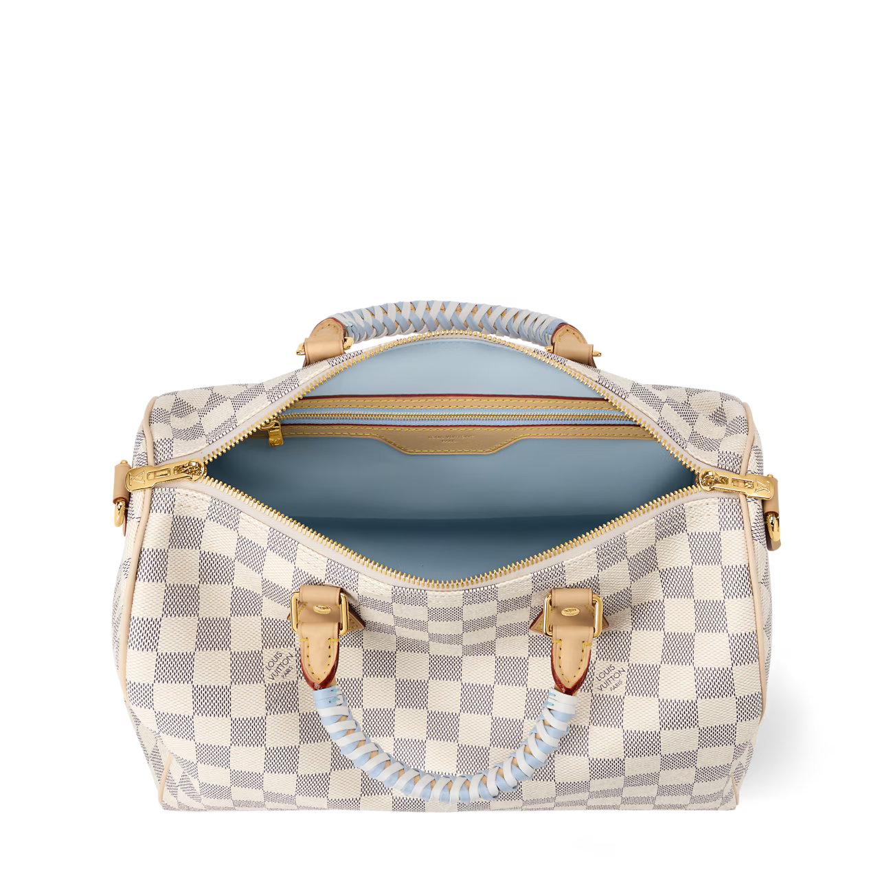 LV Bolsa Speedy 30 Damier Azur Canvas