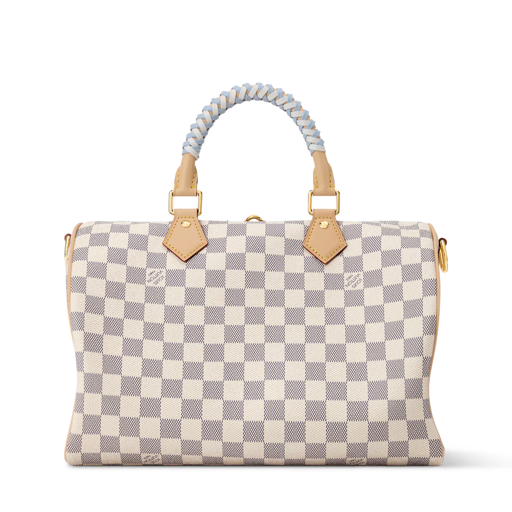 LV Bolsa Speedy 30 Damier Azur Canvas
