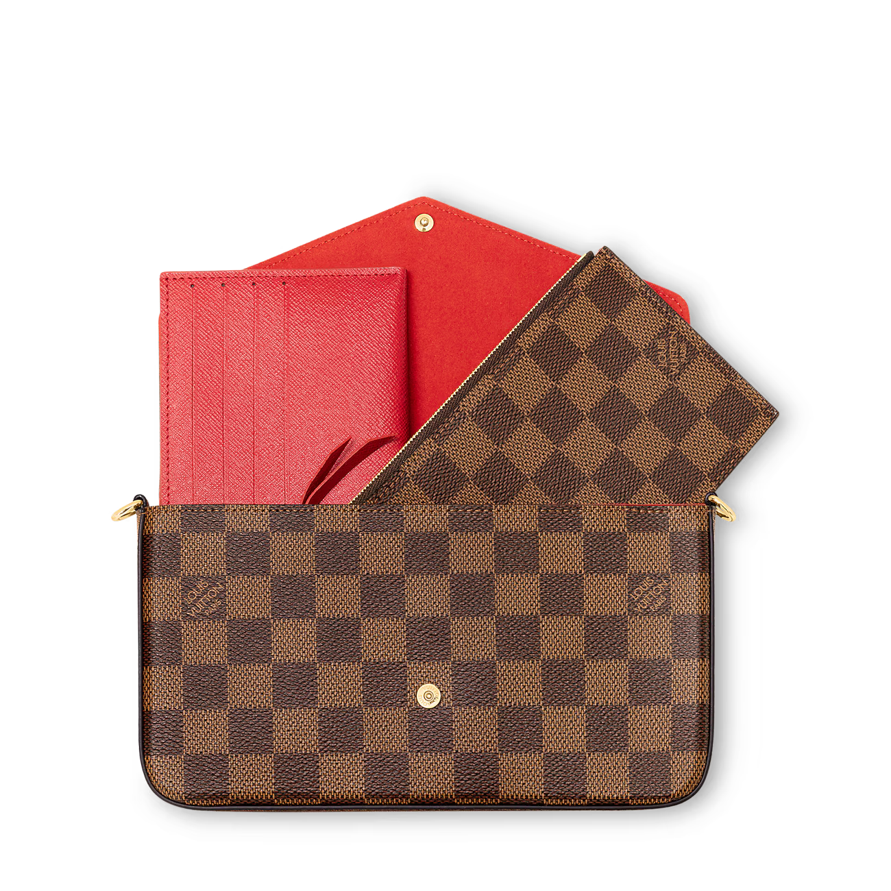 LV Félicie Pochette Damier Ebene Canvas
