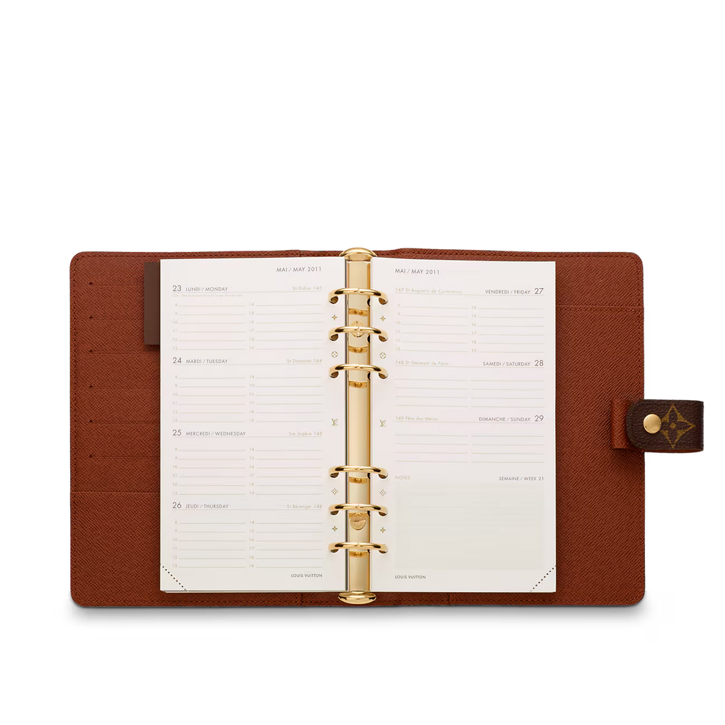 LV agenda de argollas mediana