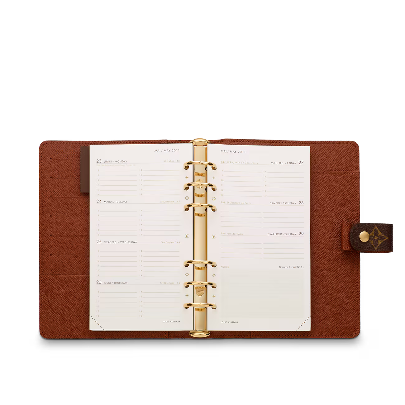 LV agenda de argollas mediana