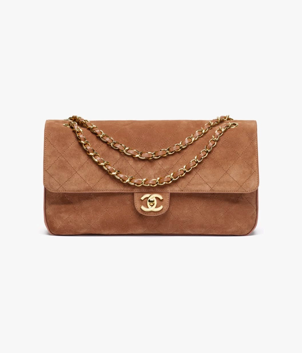 Chanel Maxi Flap Bag Gamuza