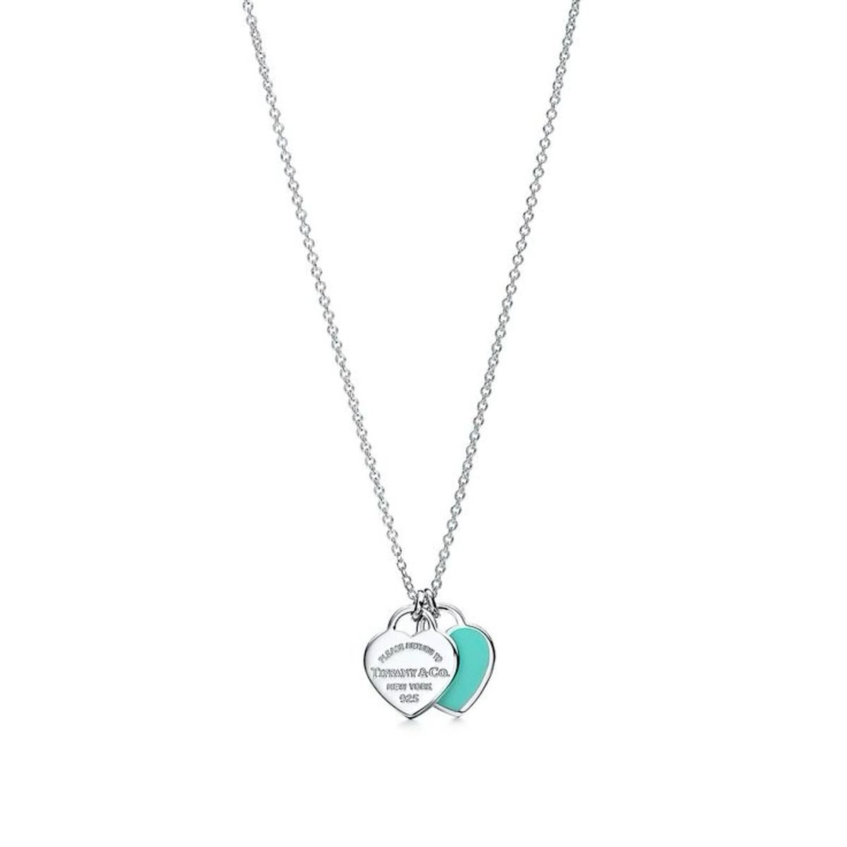 Tiffany Return to Colgante con doble placa de corazon