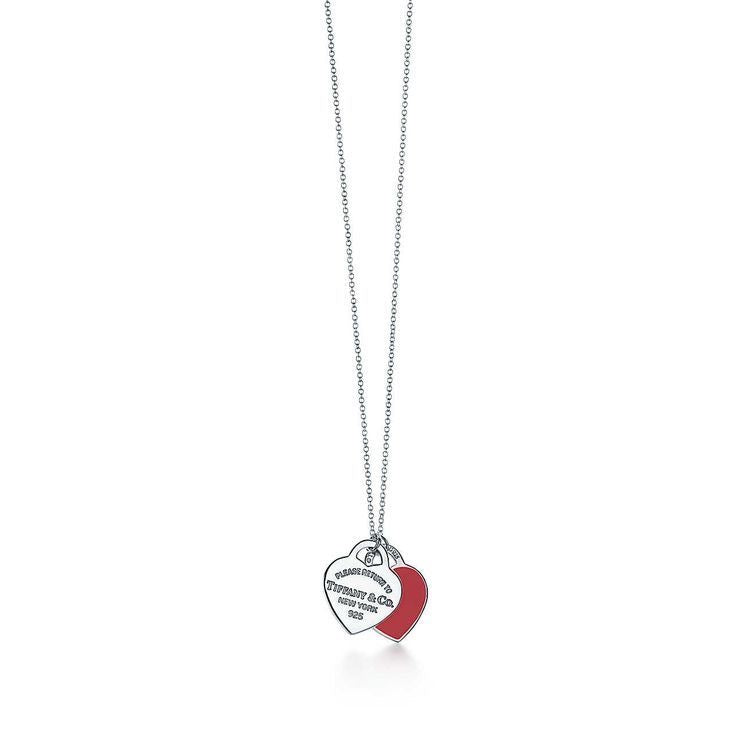 Tiffany Return to Colgante con doble placa de corazon