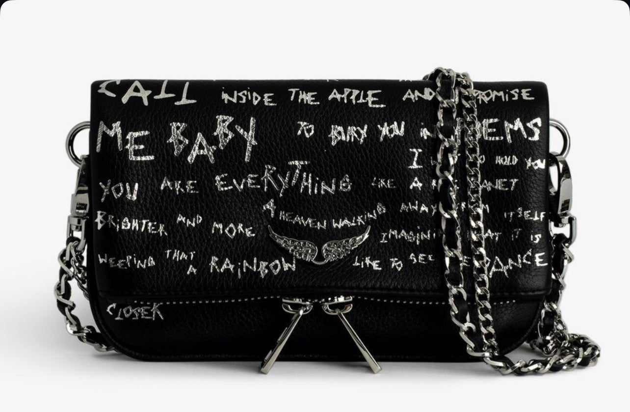 Zadig Crossbody Rock Are Everything grafiti