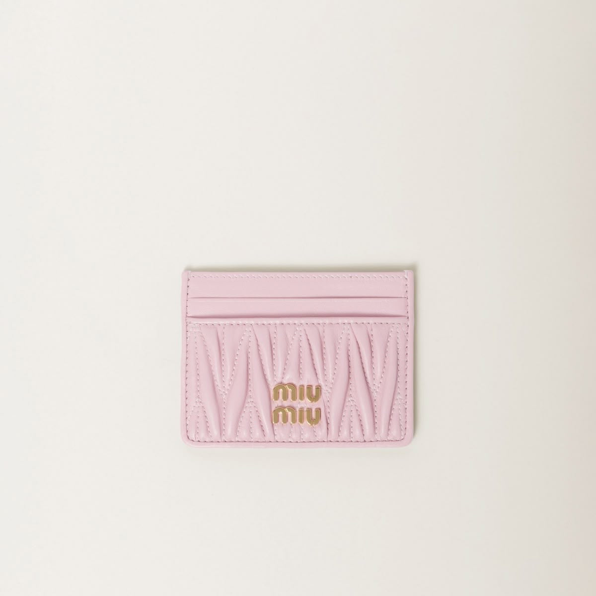 Miu MIu nappa leather card holder