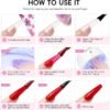 Coffret Manucure Complet PEACECOLOR – 65Pcs avec Vernis Gel, Lampe UV LED, Ponceuse & Top/Base Coat