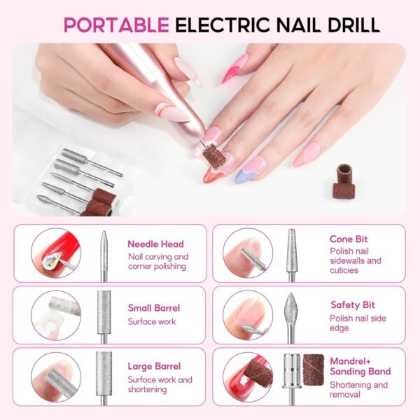 Coffret Manucure Complet PEACECOLOR – 65Pcs avec Vernis Gel, Lampe UV LED, Ponceuse & Top/Base Coat