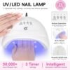 Coffret Manucure Complet PEACECOLOR – 65Pcs avec Vernis Gel, Lampe UV LED, Ponceuse & Top/Base Coat