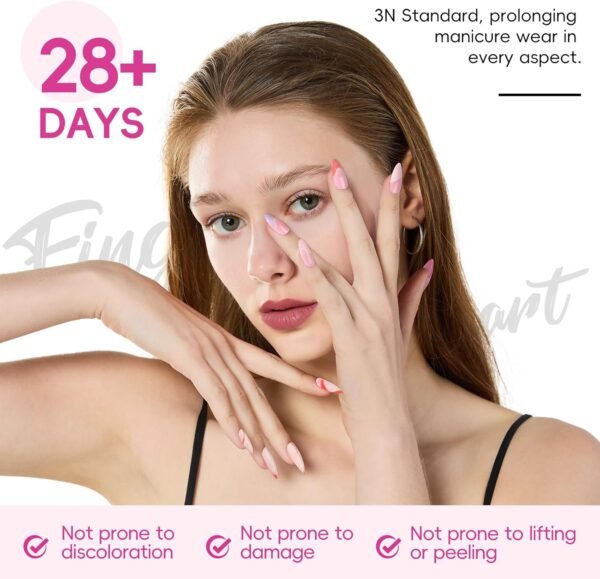 Coffret Manucure Complet PEACECOLOR – 65Pcs avec Vernis Gel, Lampe UV LED, Ponceuse & Top/Base Coat