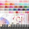 Coffret Manucure Complet PEACECOLOR – 65Pcs avec Vernis Gel, Lampe UV LED, Ponceuse & Top/Base Coat